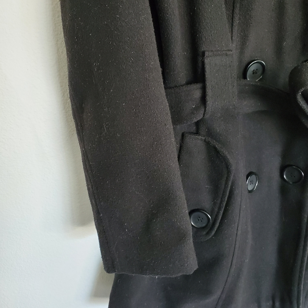 Women's Black Peacoat - US L - Picture 4 of 9